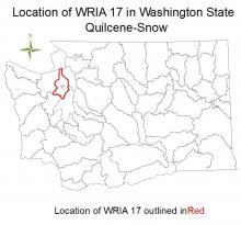 Location of WRIA 17 in Washington State