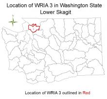 Location of WRIA 3 in Washington State