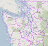 WRIA boundaries in Puget Sound area