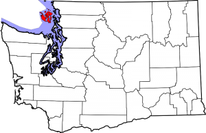 Location of San Juan County in Washington State