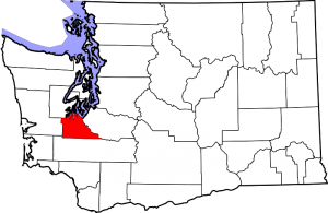 Location of Thurston County in Washington State