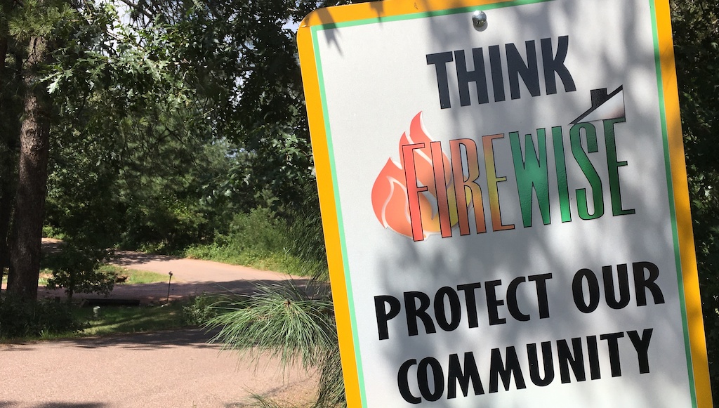 Think Firewise sign
