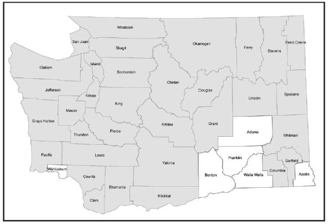 Map of Washington