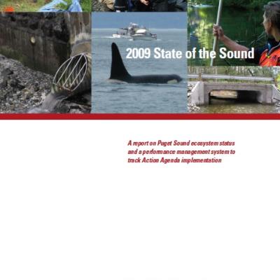 2009 State of the Sound report cover image; Puget Sound Partnership