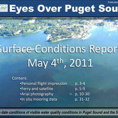Eyes Over Puget Sound: Surface Conditions Report - May 4, 2011