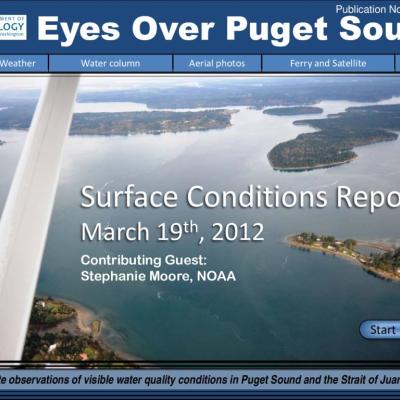 Eyes Over Puget Sound: Surface Conditions Report - March 19, 2012
