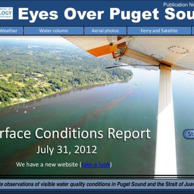 Eyes Over Puget Sound: Surface Conditions Report - July 31, 2012