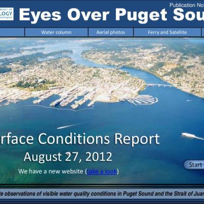 Eyes Over Puget Sound: Surface Conditions Report - August 27, 2012