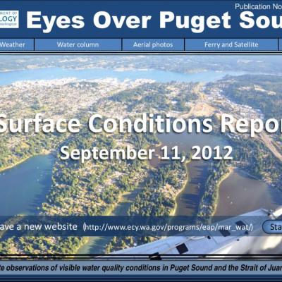 Eyes Over Puget Sound: Surface Conditions Report - September 11, 2012