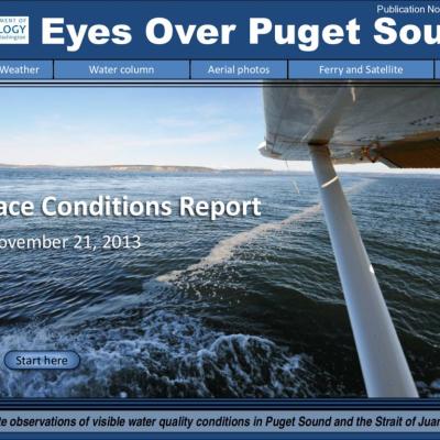 Eyes Over Puget Sound: Surface Conditions Report - November 21, 2013