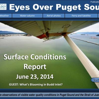 Eyes Over Puget Sound: Surface Conditions Report - June 23, 2014