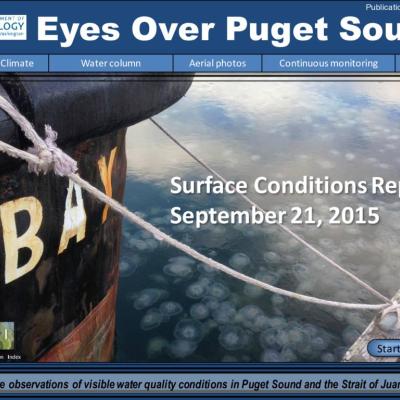 Eyes Over Puget Sound: Surface Conditions Report – September 21, 2015