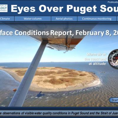 Eyes Over Puget Sound: Surface Conditions Report – February 8, 2016