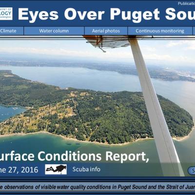 Eyes Over Puget Sound: Surface Conditions Report – June 27, 2016