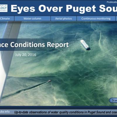 Eyes Over Puget Sound: Surface Conditions Report – July 20, 2016