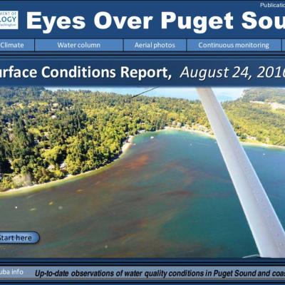 Eyes Over Puget Sound: Surface Conditions Report – August 24, 2016