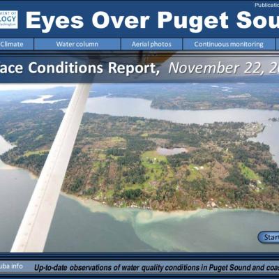 Eyes Over Puget Sound: Surface Conditions Report – November 22, 2016