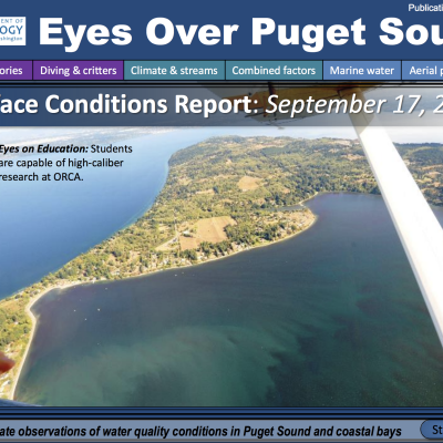 Eyes Over Puget Sound: Surface Conditions Report - September 17, 2018