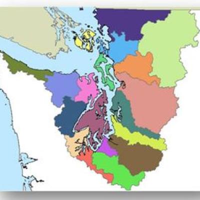 Puget Sound drainage area. Image courtesy of the Washington Department of Ecology.