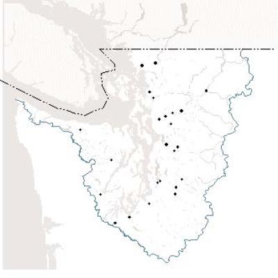 Ecology’s core river and stream monitoring stations in the Puget Sound basin. (page 18)