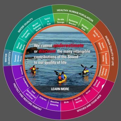 Social scientists will monitor several of the Puget Sound Partership's "Vital Signs" including Healthy Human Population and Human Quality of Life.