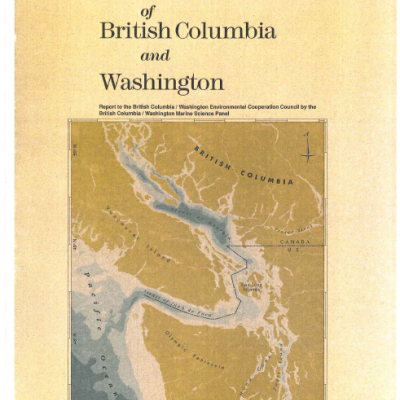 The shared marine waters of British Columbia and Washington report cover