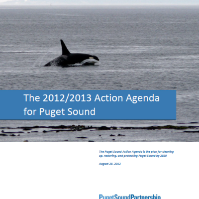 The 2012/2013 Action Agenda for Puget Sound cover page