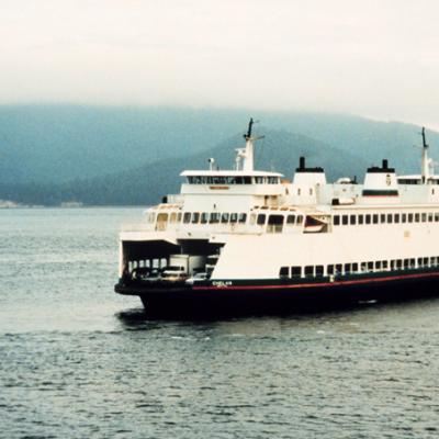 Ferry in Puget Sound. Image courtesy of NOAA.
