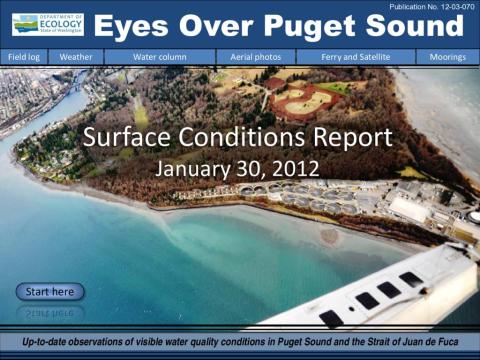 Eyes Over Puget Sound: Surface Conditions Report - January 30, 2012