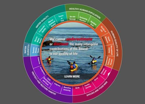 Social scientists will monitor several of the Puget Sound Partership's "Vital Signs" including Healthy Human Population and Human Quality of Life.