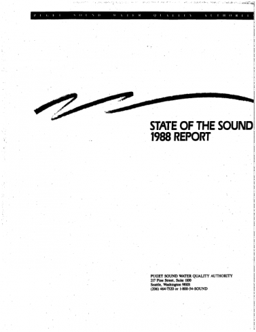 State of the Sound 1988 report cover image
