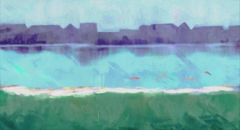 Artistic rendering of a shoreline from report cover