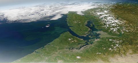 Satellite image of Western Washington