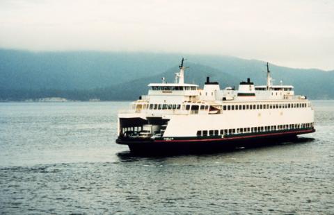 Ferry in Puget Sound. Image courtesy of NOAA.