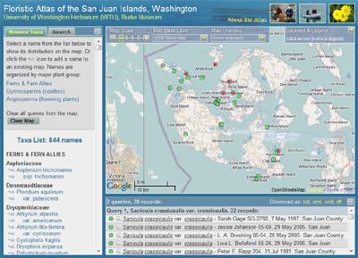 Floristic Atlas of the San Juan Islands, Washington screesnhot