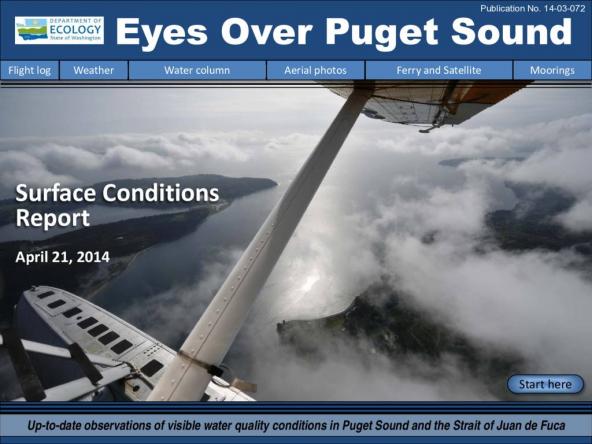 Eyes Over Puget Sound: Surface Conditions Report - April 21, 2014