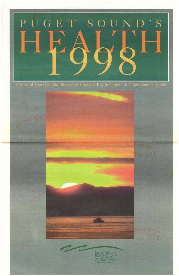 Puget Sound's Health 1998 report cover page