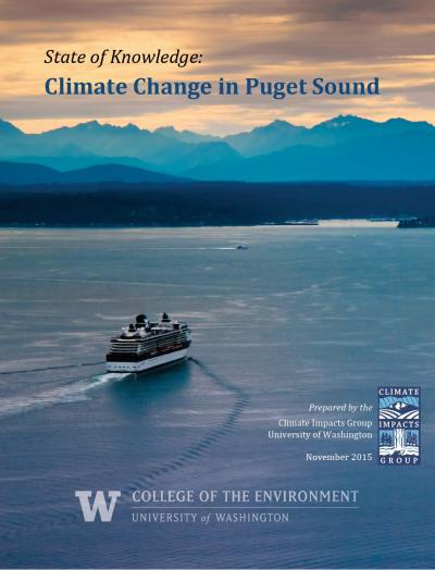 Report cover for State of Knowledge: Climate Change in Puget Sound