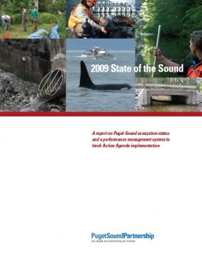 2009 State of the Sound report cover image; Puget Sound Partnership