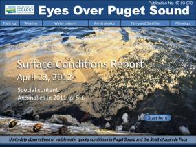 Eyes Over Puget Sound: Surface Conditions Report - April 23, 2012