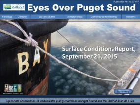 Eyes Over Puget Sound: Surface Conditions Report – September 21, 2015
