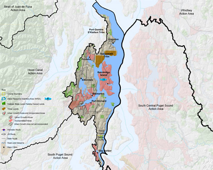 North Central Puget Sound Action Area map
